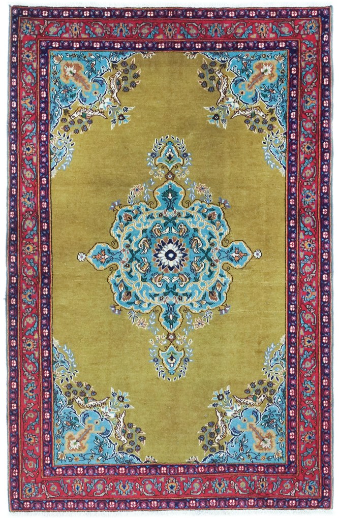 Isfahan Tappeto 100 x 160 (Iran) Annodato A Mano