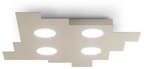 Plafoniera moderno Wall 4 x GX53 bianco