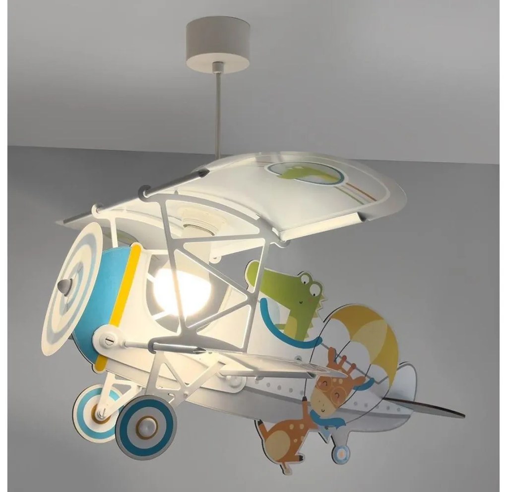 Dalber 54542 - Lampadario bambini LITTLE CROCODILE 1xE27/15W/230V