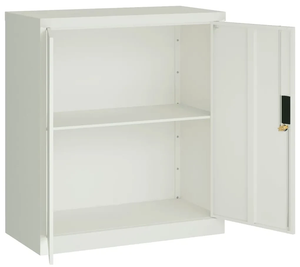 Armadio classificatore grigio chiaro 79x40x90 cm in acciaio