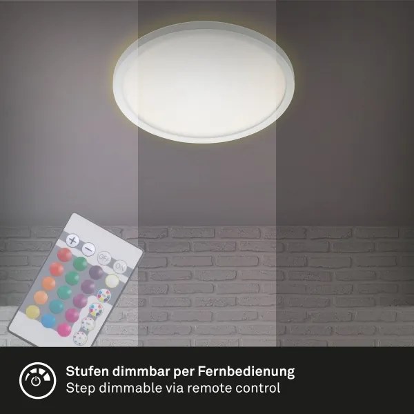 Briloner 7092-416 - Plafoniera dimmerabile RGBW SLIM LED/15W/230V + +TC