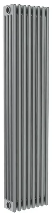 Radiatore acqua calda Comby in acciaio 4 colonne, 8 elementi, interasse 1935 mm, grigio