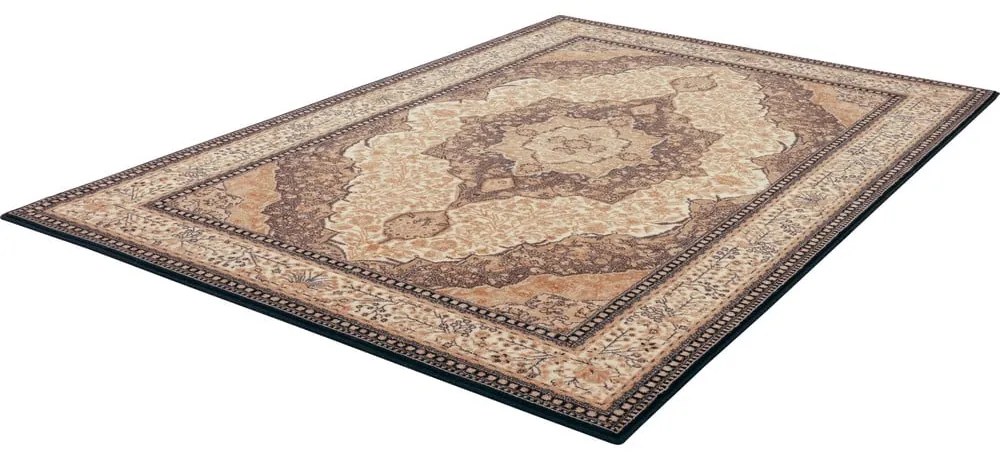 Tappeto in lana marrone chiaro 133x180 cm Charlotte - Agnella