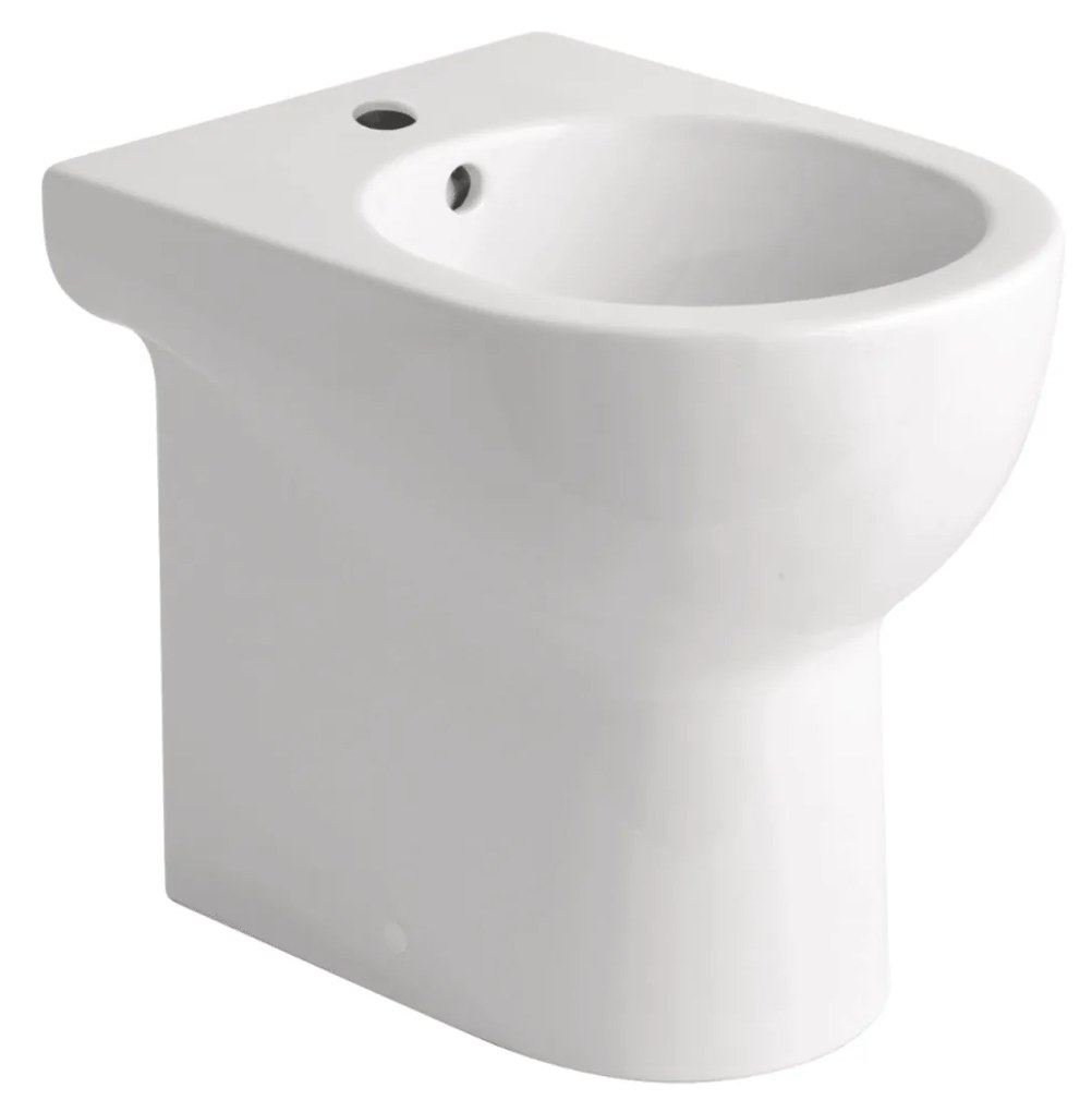 Bidet a Terra Azzurra Ceramica "Mini Nuvola" Bianco Lucido