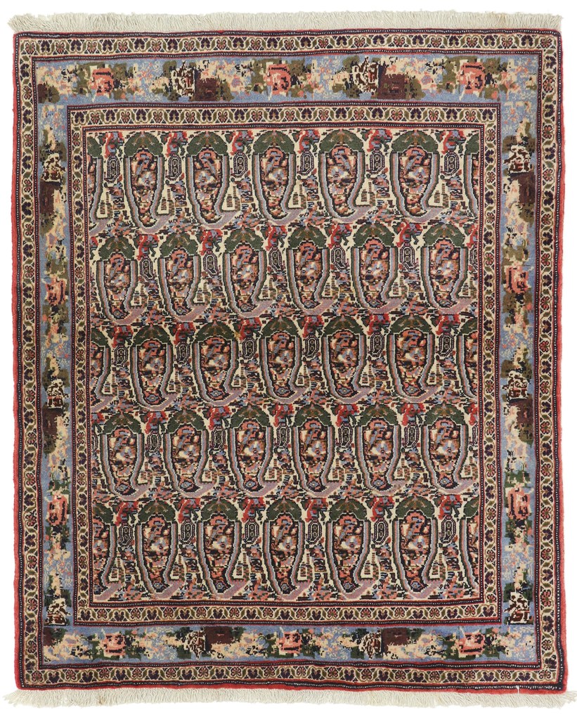 Senneh Tappeto 150 x 120 (Indian) Annodato A Mano