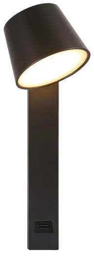 Luce Spot da parete a LED con porta USB LED/8W/230V 3000K