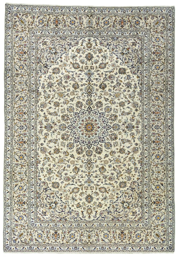 Kashan Tappeto persiano 250 x 360 Beige (Iran) Annodato A Mano