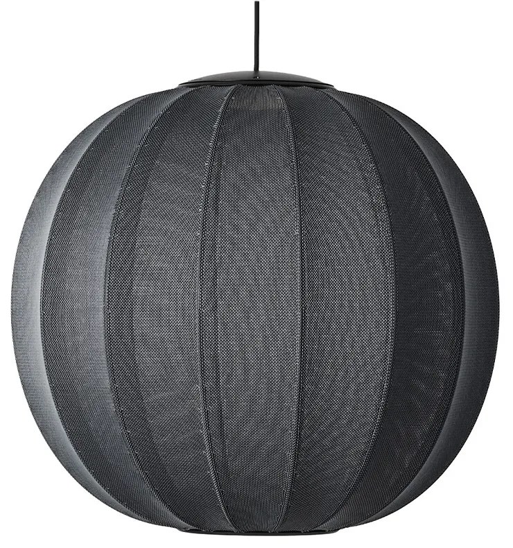 Made By Hand - Knit-Wit 60 Round LED Lampada a Sospensione Black Made By Hand