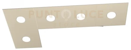 Eccentric applique-plafoniera 5 luci sabbia 1156-5l-sa