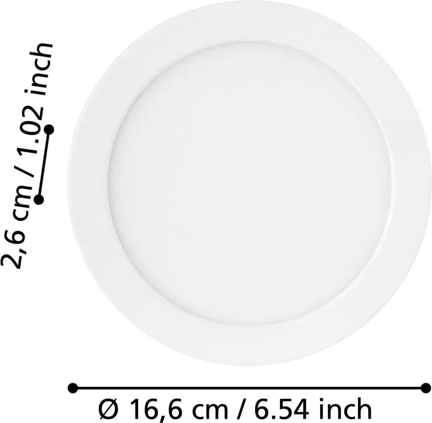 Plafoniera LED/da incasso grigia FUEVA 5 – EGLO