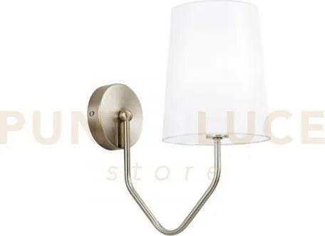 Applique a parete sally nikel 1 luce attacco e14 28x31,5x10cm in me...