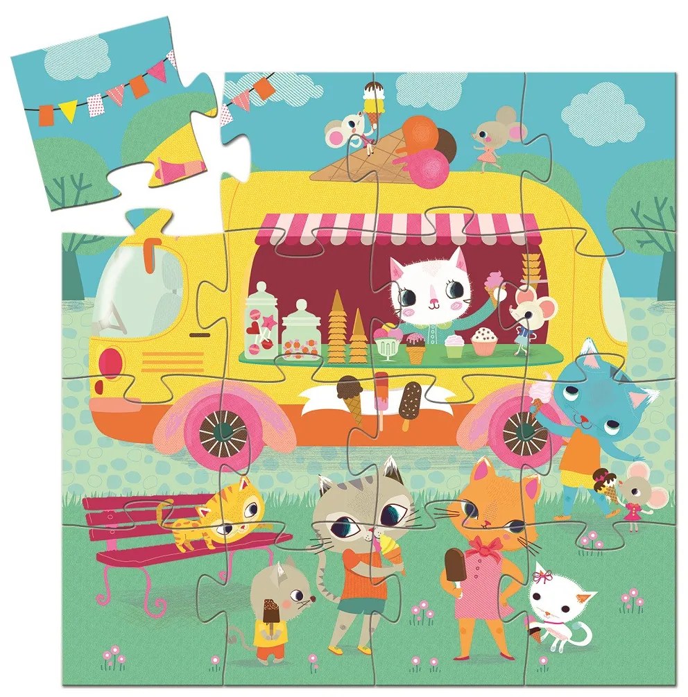 Puzzle - gelataio - 16 pezzi