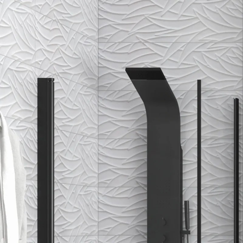 Box doccia nero 70x80 due battenti altezza 200h | KS2800AN - KAMALU