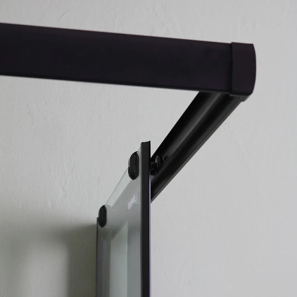 Cabina Doccia Rettangolare 70X100 Nera Con Pareti Serigrafate | Cielo