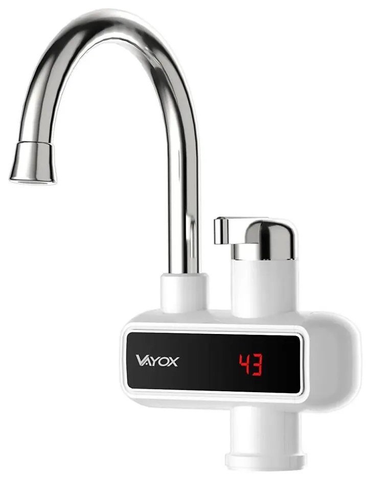 Scaldabagno istantaneo con LED display 3000W/230V IPX4 bianco