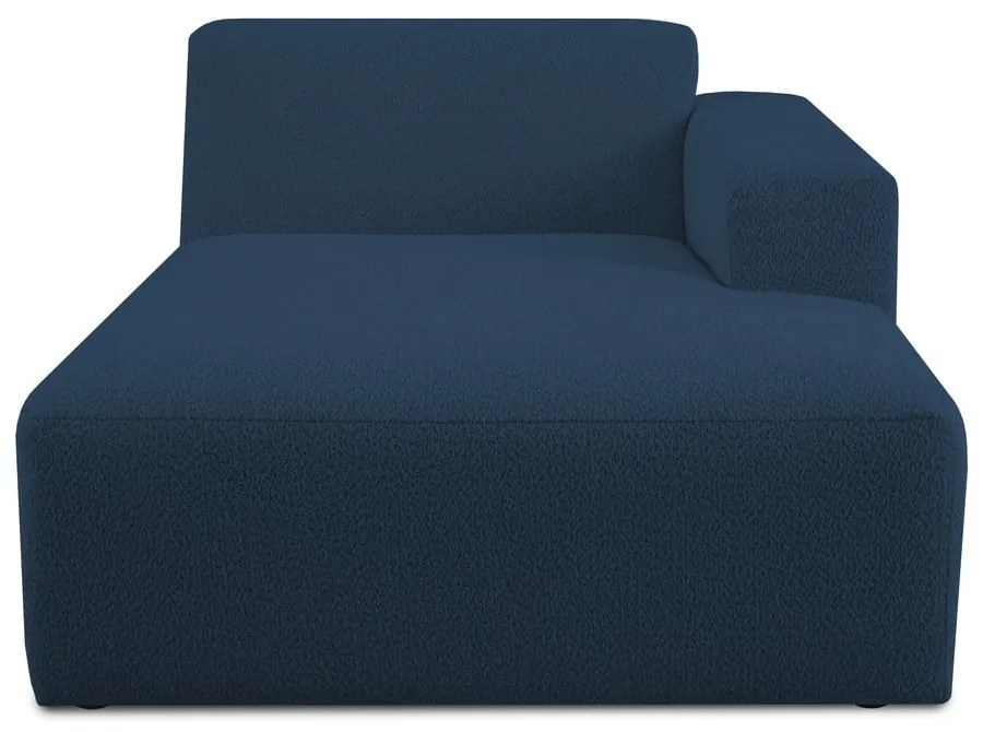 Modulo divano in bouclé blu scuro (angolo destro) Roxy - Scandic
