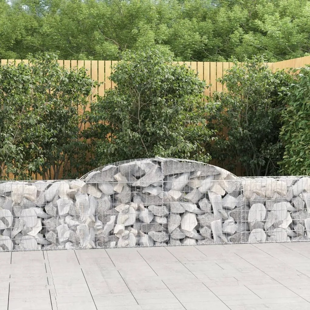 Cesti Gabbioni Ad Arco 20 Pz 300x30x60/80 Cm Ferro Zincato /