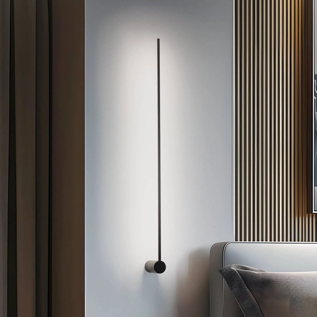 Applique da parete a LED Arm L Nowodvorski Lighting, Nero, Soggiorno / Sala da pranzo, Alluminio, Moderno, Applique a LED