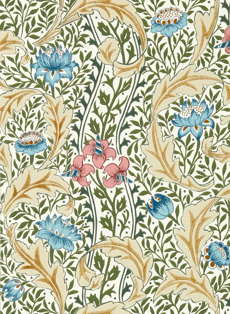 Morris & Co Carta da parati Wild Tulip & Vine - Multi