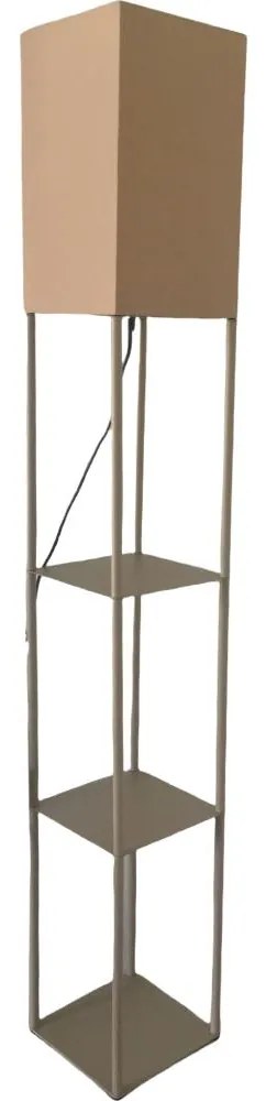 Brilagi - Lampada da terra con ripiani GRADUS 1xE27/40W/230V 150 cm grigia/beige
