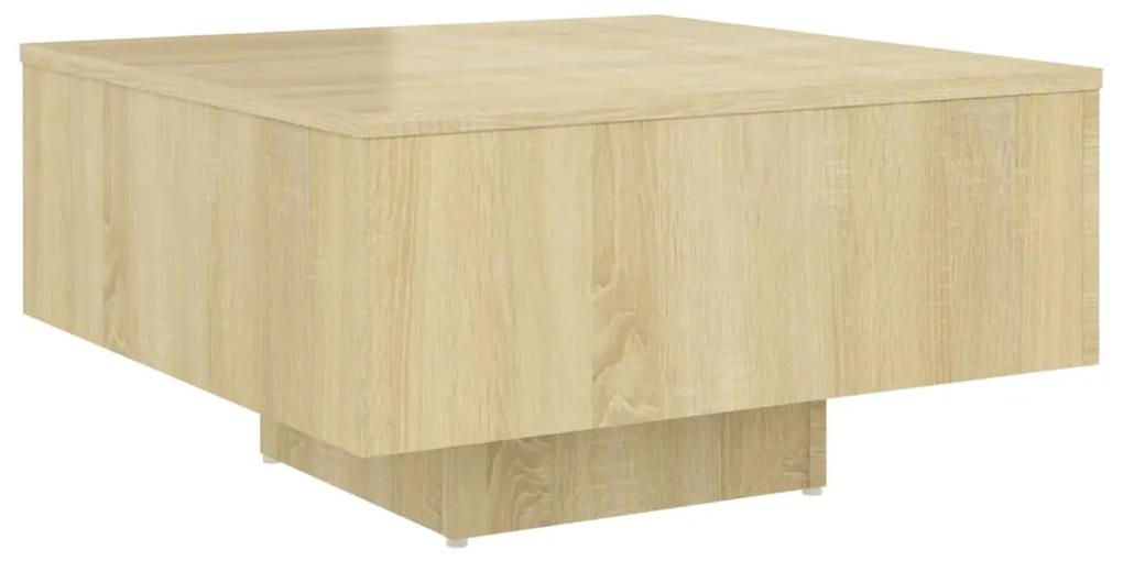 Tavolino da salotto rovere sonoma 60x60x31,5 cm in truciolato