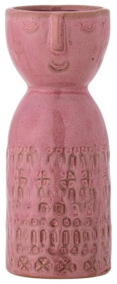 Vaso rosa in gres fatto a mano (altezza 14,5 cm) Embla - Bloomingville