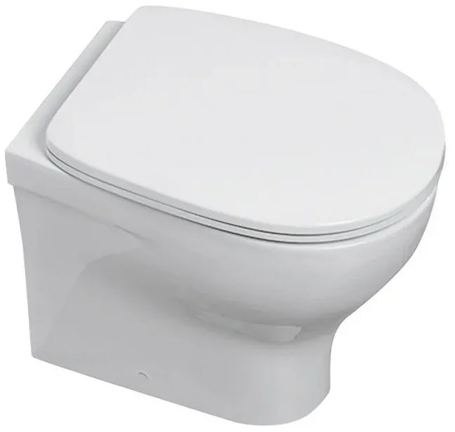 Sanitari filo muro Azzurra serie Pratica con copriwater rallentato
