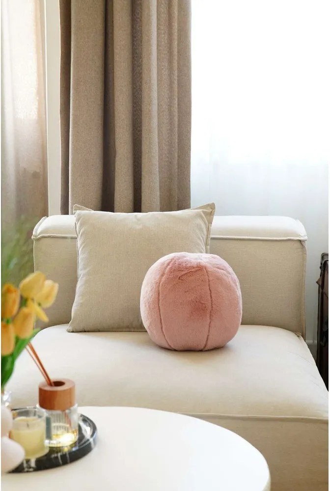 Cuscino decorativo in micropile ø 25 cm Top – Mioli Decor