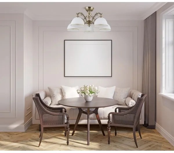 ITALUX PND-5122-5 - Lampadario a plafone FENEZA 5xE27/40W/230V