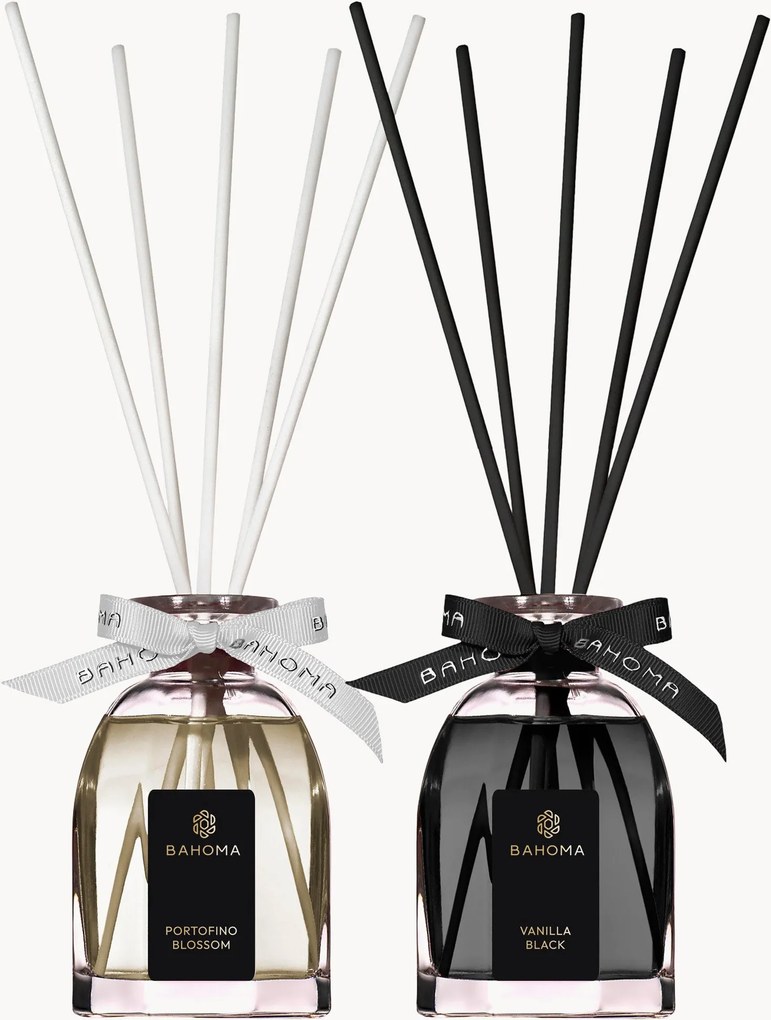 Diffusore ottagonale in confezione regalo (Portofino Blossom, Vanilla Black), set da 2