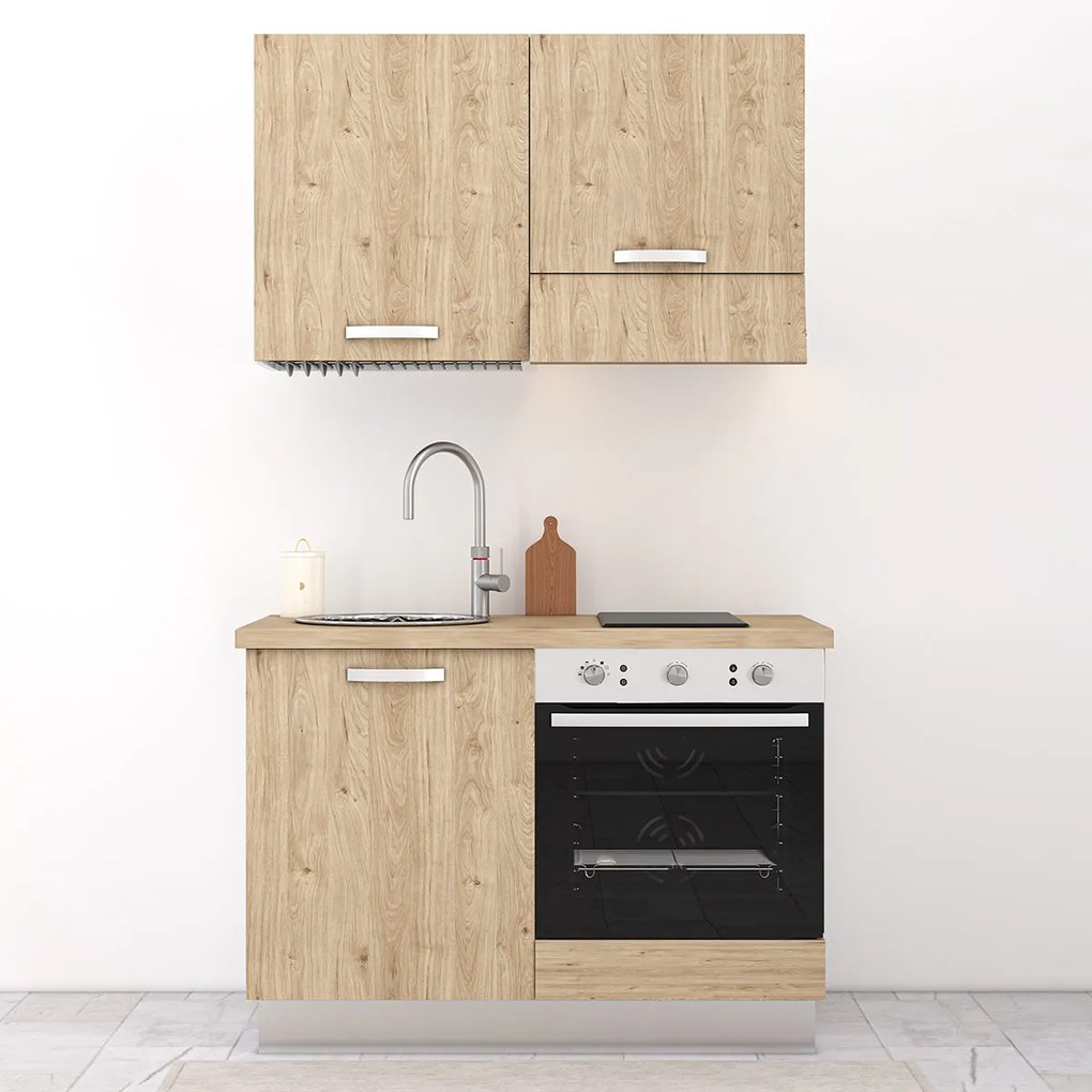 Cucina completa 120cm Eclisse, perfetta per arredare un appartamento, B&amp;B o un Hotel