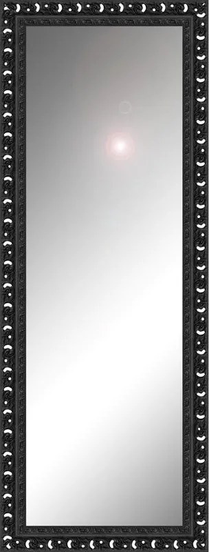 Specchio Forata rettangolare in legno nero opaco 125 x 40 cm