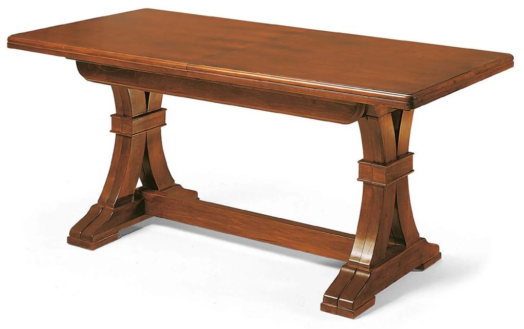 DUSTIN - tavolo da pranzo allungabile in legno massello cm 85 X 180/225/270/315/360