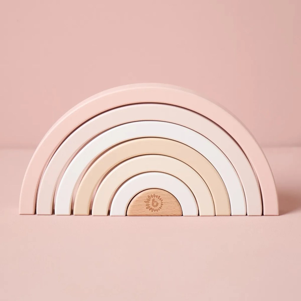 Bieco - Arcobaleno impilabile in legno - cerbiatto Ella