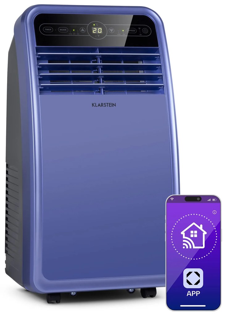 blumfeldt Metrobreeze New York Smart 7k - Climatizzatore mobile, 7000 BTU/2,1 kW, classe energetica A, telecomando