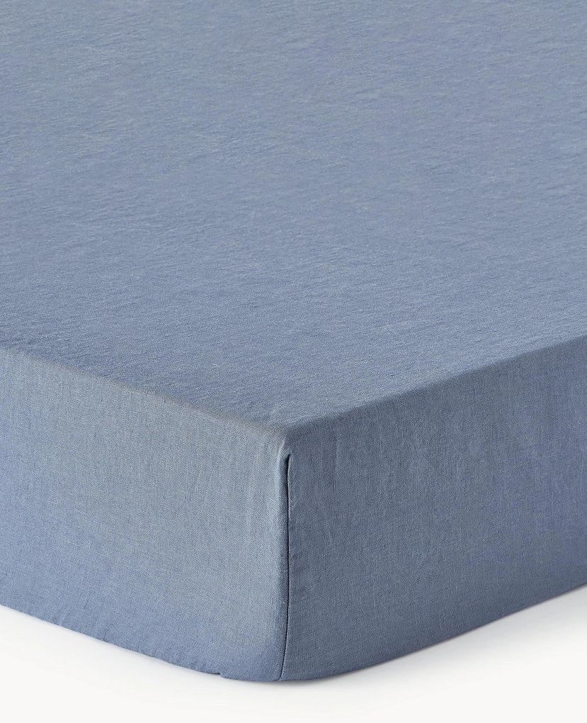 Lenzuolo con angoli topper in lino lavato Airy