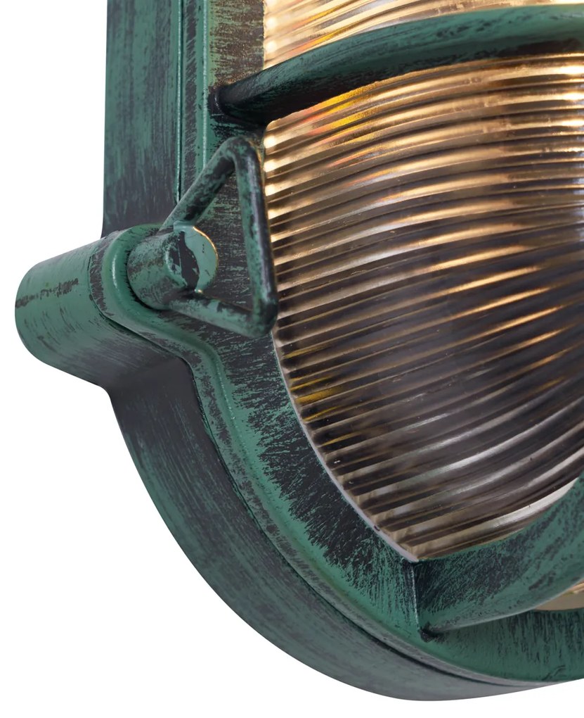 Lampada da parete da esterno verde ovale IP44 - Noutica