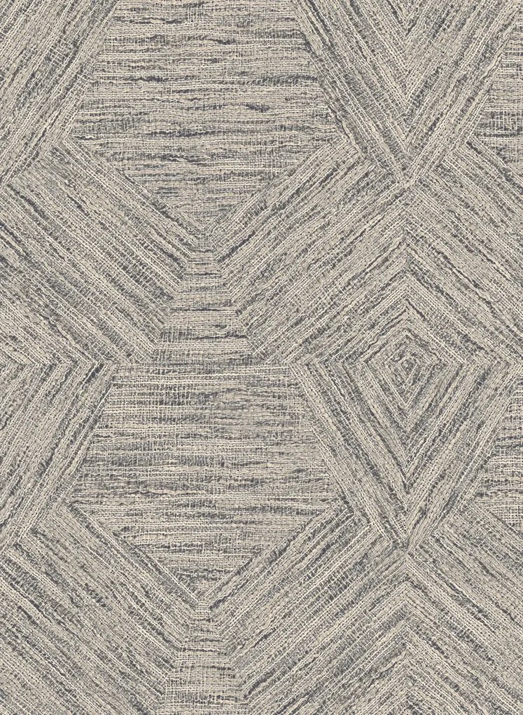 Arte International Carta da parati Pentagono - Taupe