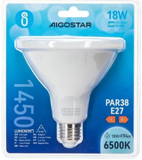 Lampadina LED PAR38 E27/18W/230V 6500K - Aigostar