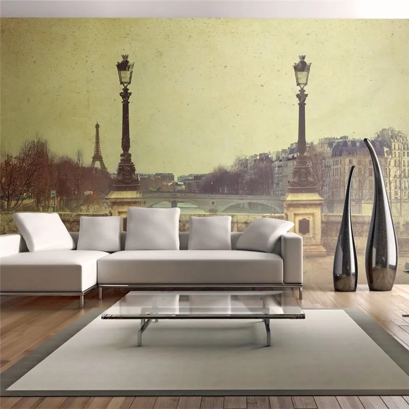 Fotomurale  Adieu Paris!  Colore Beige, Dimensioni e Misure 450x270