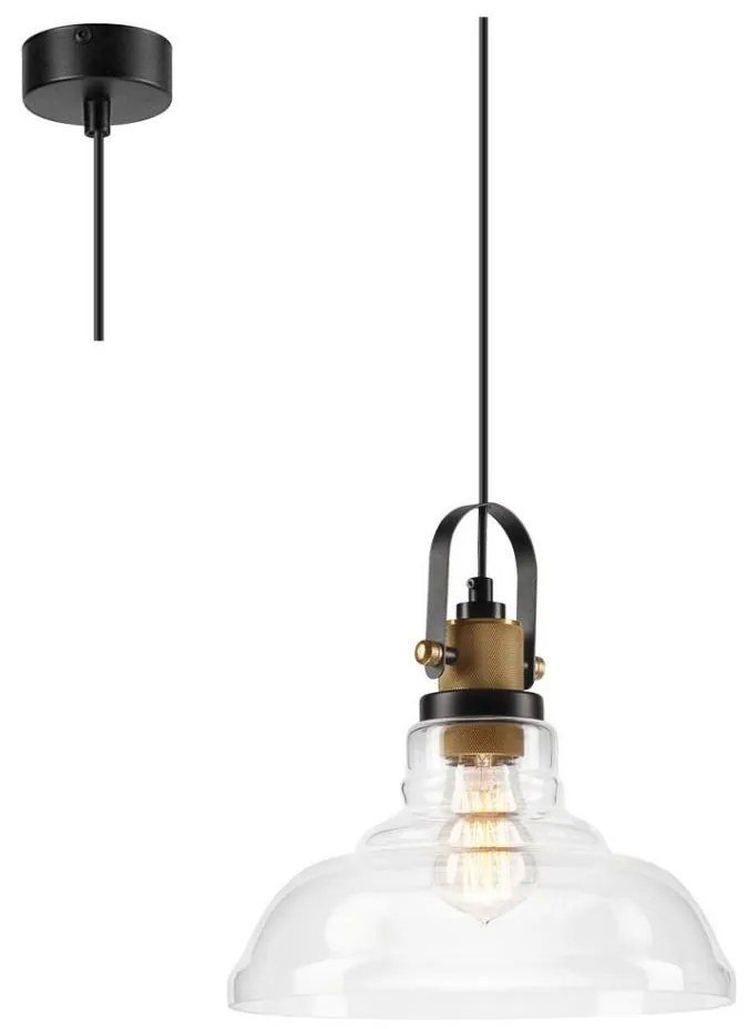 Lampadario a sospensione con filo SINGLE 1xE27/60W/230V