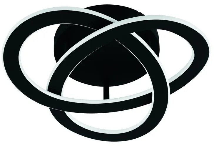 Plafoniera LED Rolimare Ø 49 cm nero IP20 bianco naturale, 5500 lumen EGLO