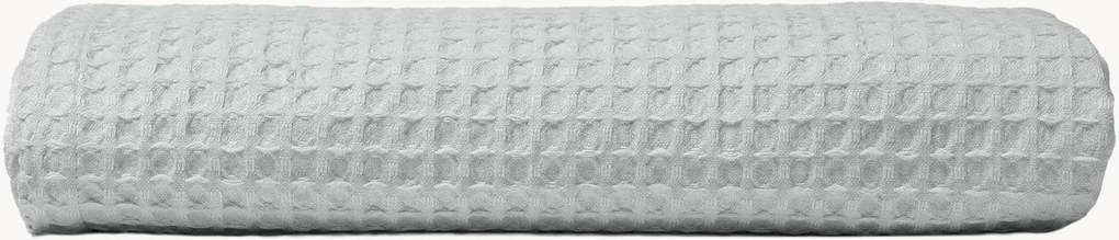 Telo da bagno in cotone a nido d'ape Pearl Grey
