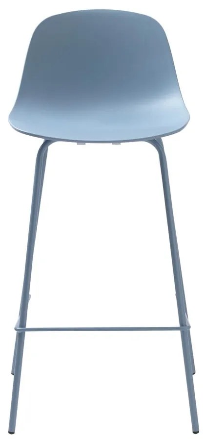 Sgabello da bar azzurro in plastica (altezza della seduta 67,5 cm) Whitby – Unique Furniture