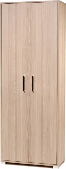 Scarpiera 2 ante grande in legno con ripiani 70x189h cm Rovere