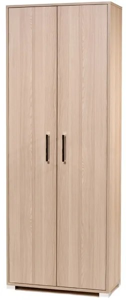 Scarpiera multiuso in legno a 2 ante e ripiani interni H189 ROVERE