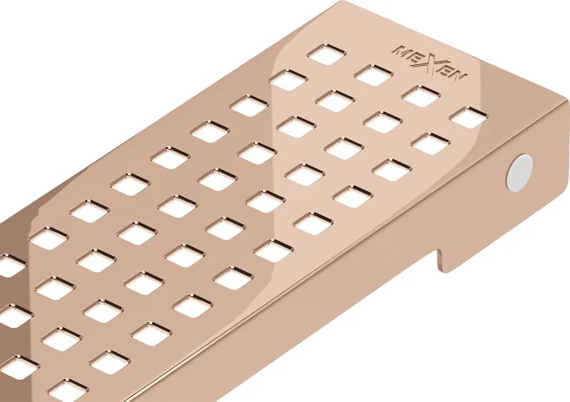 Mexen Flat M08 mascherina per scarico lineare 100 cm, oro rosa - 1625100