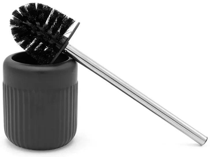 Set completo accessori bagno nero in ceramica Cup