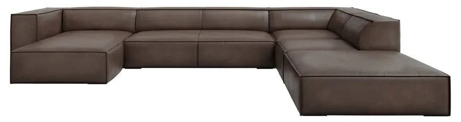 Divano angolare in pelle marrone (angolo destro) Madame - Windsor &amp; Co Sofas