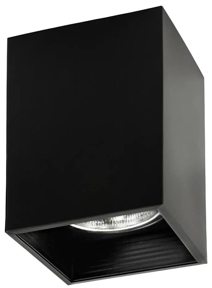 Faretto JUPITER 1xE27/20W/230V 11,7x11,7 cm nero